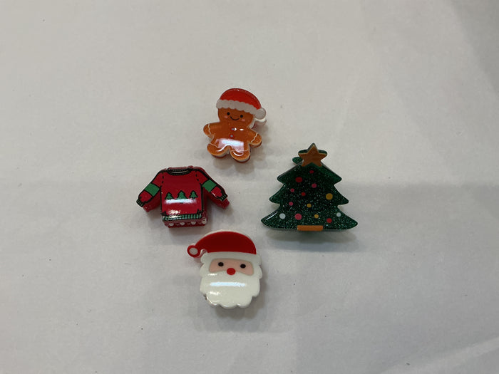 Mini Holiday Christmas claw clips 🎅🎄
