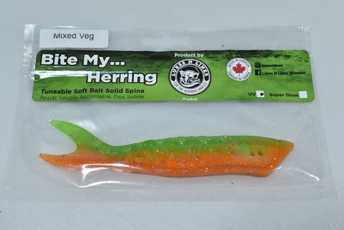 bite my herring artificial salmon trout cut bait