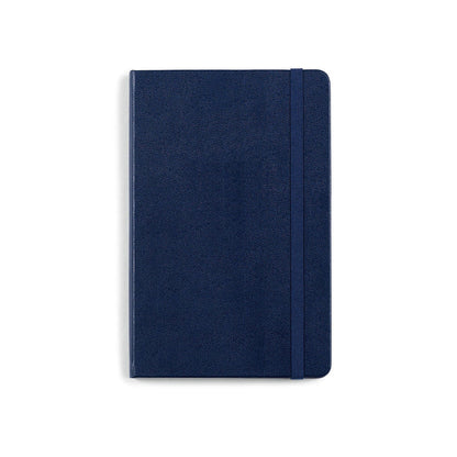 Navy Blue Custom Moleskine Hard Cover Ruled Notebook - Medium - Corporate Gifts