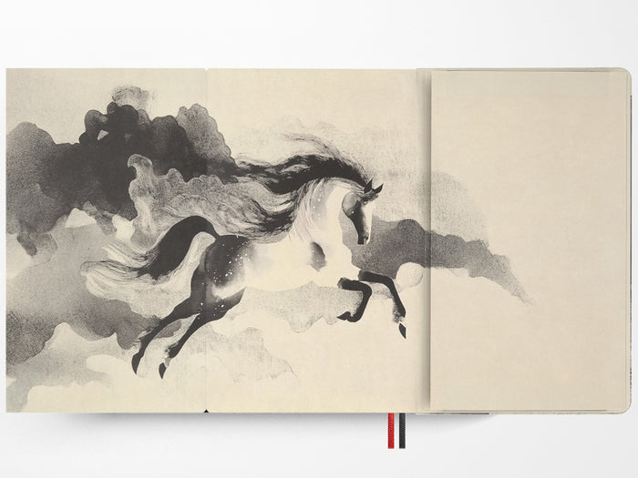 Moleskine Limited Edition 2026 Year of the Horse Notebook, White Fire Horse