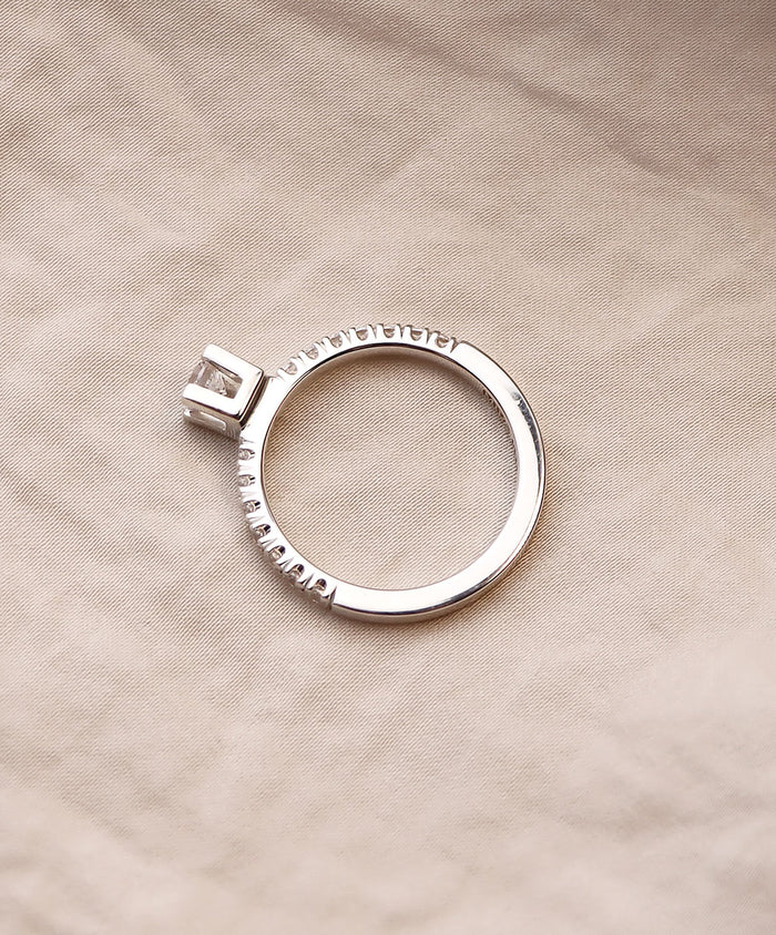 Monet Sidostensring diamantring | Vigsel / Förlovningsring