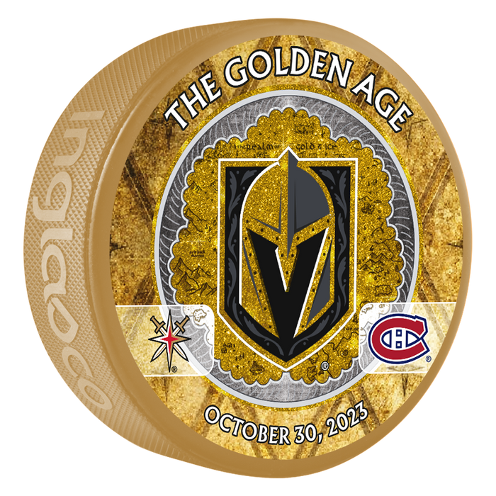 MTL vs. VGK Match-Up Puck - 10/30/2023 - Vegas Team Store