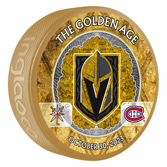 MTL vs. VGK Match-Up Puck - 10/30/2023 - Vegas Team Store