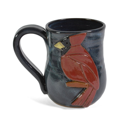 MudWorks Pottery Red Cardinal Mug - The Barrington Garage