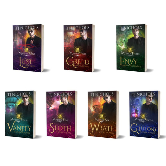 complete gay urban fantasy series. mm dragon shifter romance. crime solving couple.