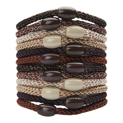 France Luxe/L. Erickson Mocha Narrow Grab & Go Pony - 12 pack