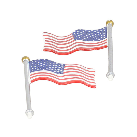 NASCAR Cafe Set of 2 American Flags