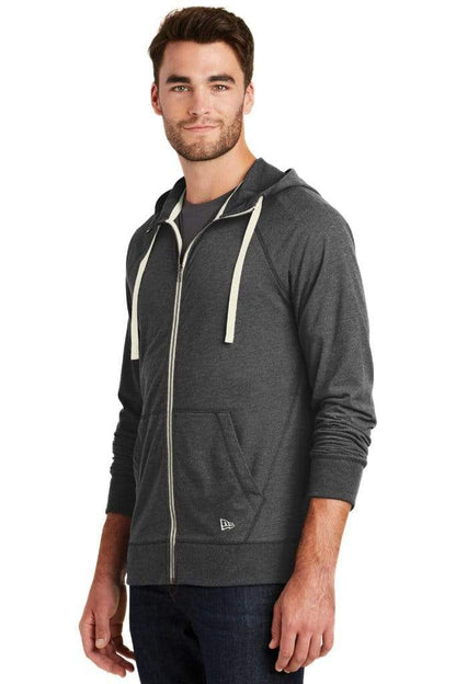 Custom New Era Sueded Cotton Full-Zip Hoodie - Corporate Gifts