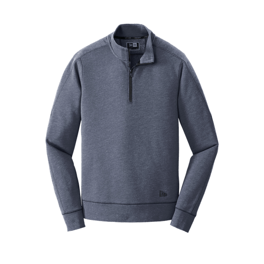 True Navy Heather / XS Custom New Era Tri-Blend Fleece 1/4-Zip Pullover - Corporate Gifts