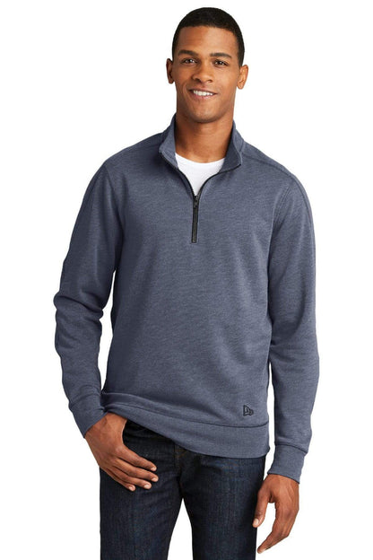 Custom New Era Tri-Blend Fleece 1/4-Zip Pullover - Corporate Gifts