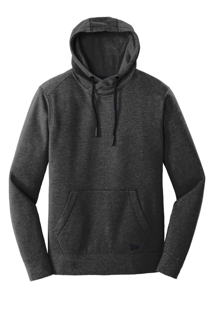 Black Heather / XS Custom New Era Tri-Blend Fleece Pullover Hoodie - Corporate Gifts