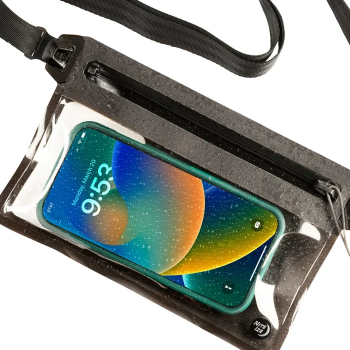 Nite Ize RunOff Waterproof Phone Belt Pouch - Charcoal