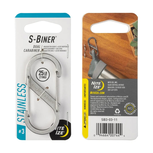 Nite Ize S-Biner #3 Dual Carabiner - Stainless Steel