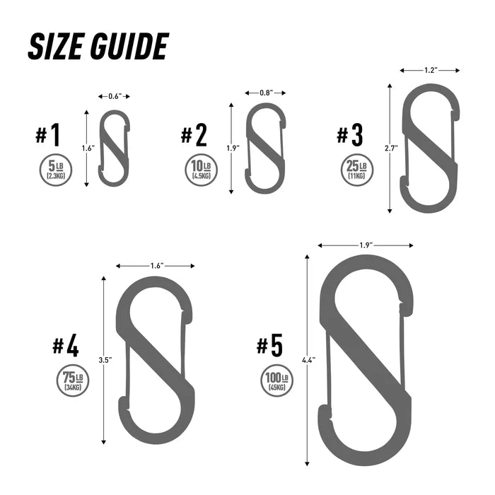 Nite Ize S-Biner #3 Dual Carabiner - Stainless Steel