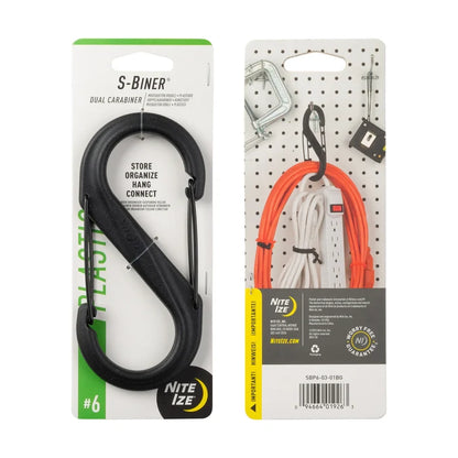 Nite Ize S-Biner® Plastic Dual Carabiner #6 - Black