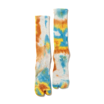 NODAL Tie Dye Long Socks - Orange
