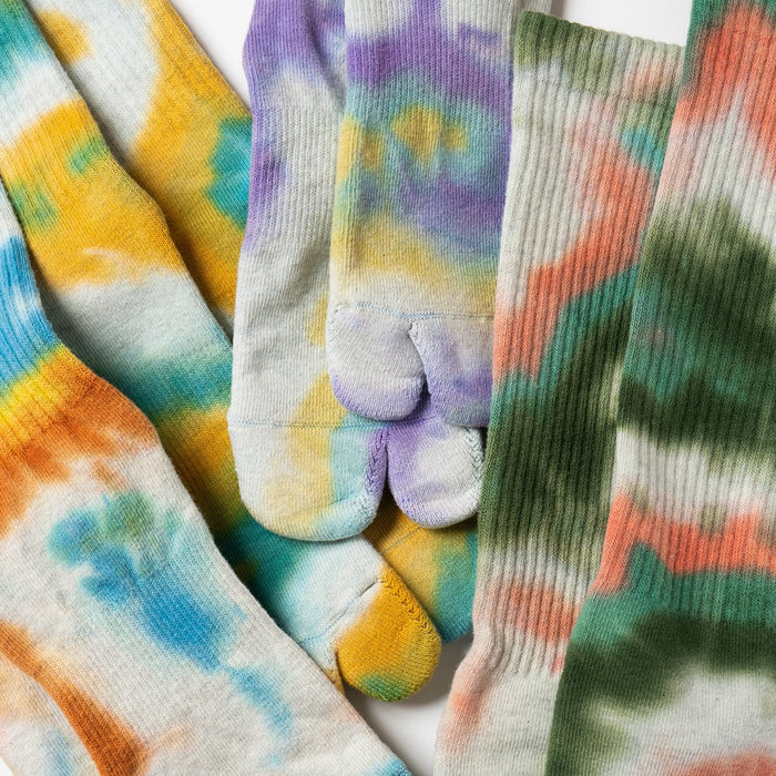 NODAL Tie Dye Long Socks - Orange