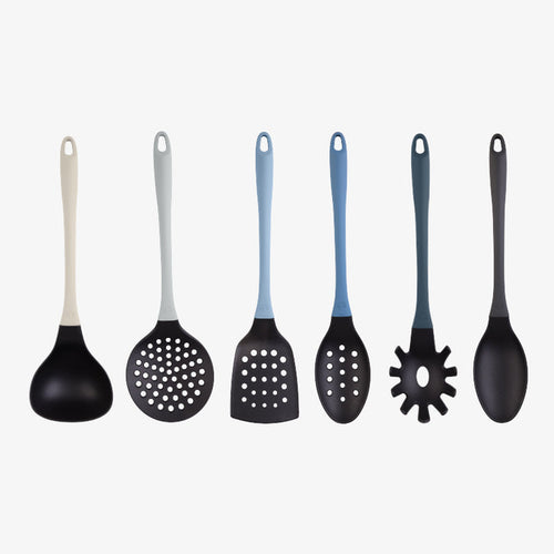 UK MASTERCHEF NON STICK UTENSILS 6 PCS UTENSILS NORDIC BLUE KITCHENWARE