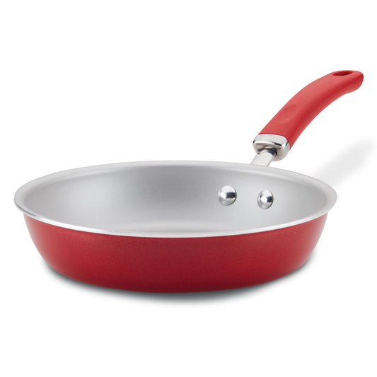 Nonstick Induction Deep Frying Pan with matching handle on white background.