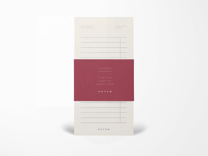 Notem MILO To Do Notepad - White & Blue