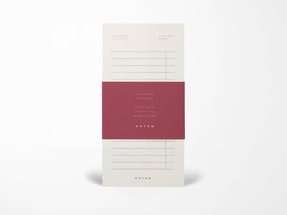 Notem MILO To Do Notepad - White & Blue