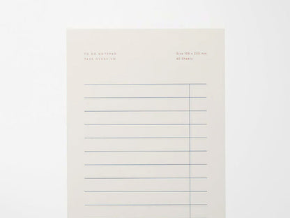 Notem MILO To Do Notepad - White & Blue