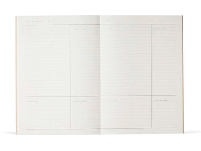 Notem MILO Weekly Work Journal - Green & Rose