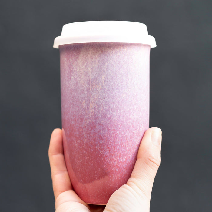 Nova Ceramics Travel Mugs - Astral Bloom Ceramic Travel Mug – 16oz Reusable Cup