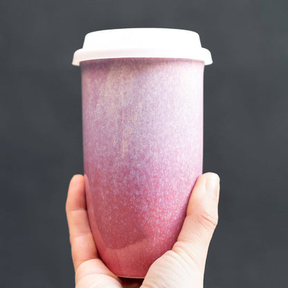 Nova Ceramics Travel Mugs - Astral Bloom Ceramic Travel Mug – 16oz Reusable Cup