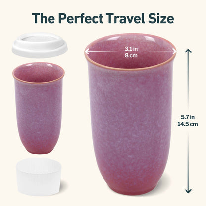 Nova Ceramics Travel Mugs - Astral Bloom Ceramic Travel Mug – 16oz Reusable Cup