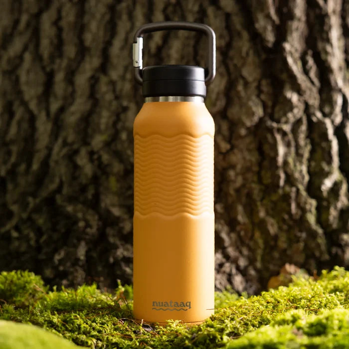 Nuataaq 34oz/1L Carabiner Water Bottle with Clip Cap - Goldenrod