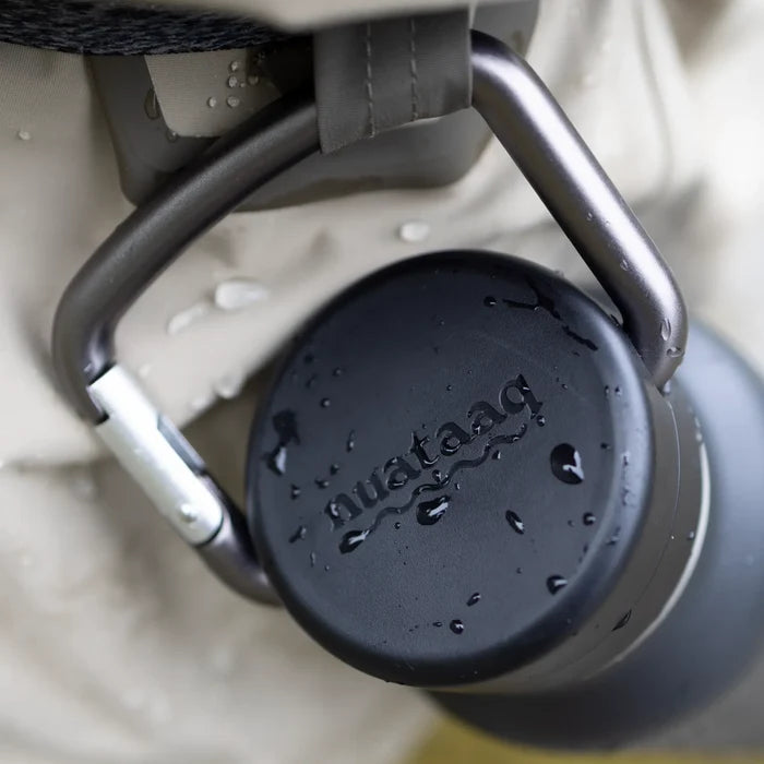 Nuataaq 34oz/1L Carabiner Water Bottle with Clip Cap - Mist Grey