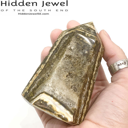 Ocean Jasper Gemstone Tower