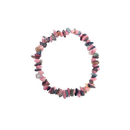 Oceanic Linkways Inc - BRACELET - CHIPS TOURMALINE, MIXED (5-8 MM) 7.5"