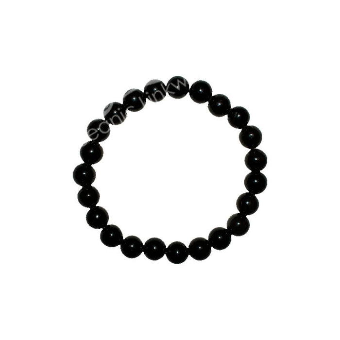 Oceanic Linkways Inc - (PC)BRACELET - OBSIDIAN, BLACK (8-8.5 MM) 7.15-7.25"