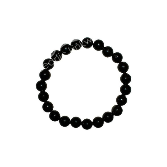 Oceanic Linkways Inc - (PC)BRACELET - OBSIDIAN, BLACK (8-8.5 MM) 7.15-7.25"