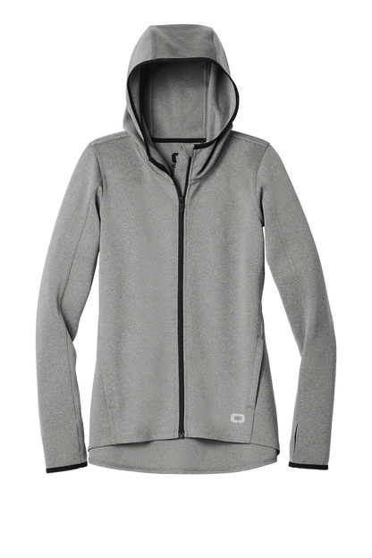 Heather Grey / XS Custom OGIO ENDURANCE Ladies Stealth Full-Zip Jacket - Corporate Gifts