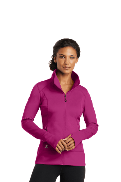 Flush Pink / XS Custom OGIO ENDURANCE Women's Fulcrum Full-Zip - Corporate Gifts