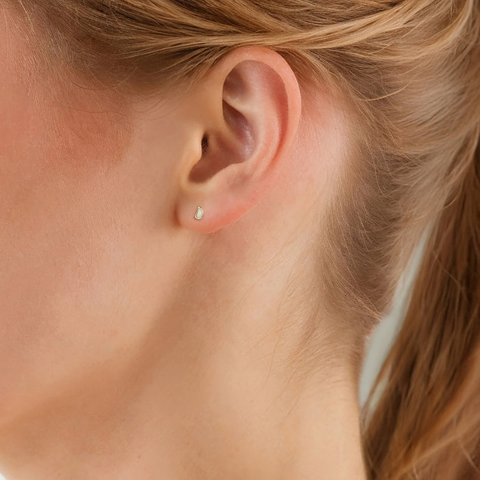Ohrstecker gold mit Opal