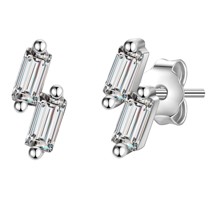 Ohrstecker mit Zirkonia silber