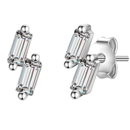 Ohrstecker mit Zirkonia silber