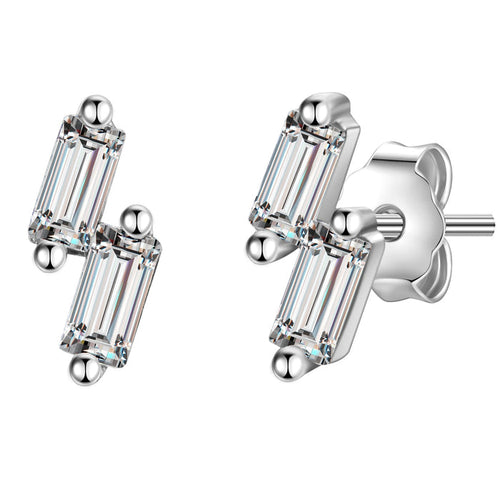 Ohrstecker mit Zirkonia silber