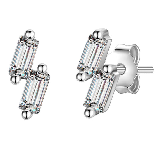 Ohrstecker mit Zirkonia silber
