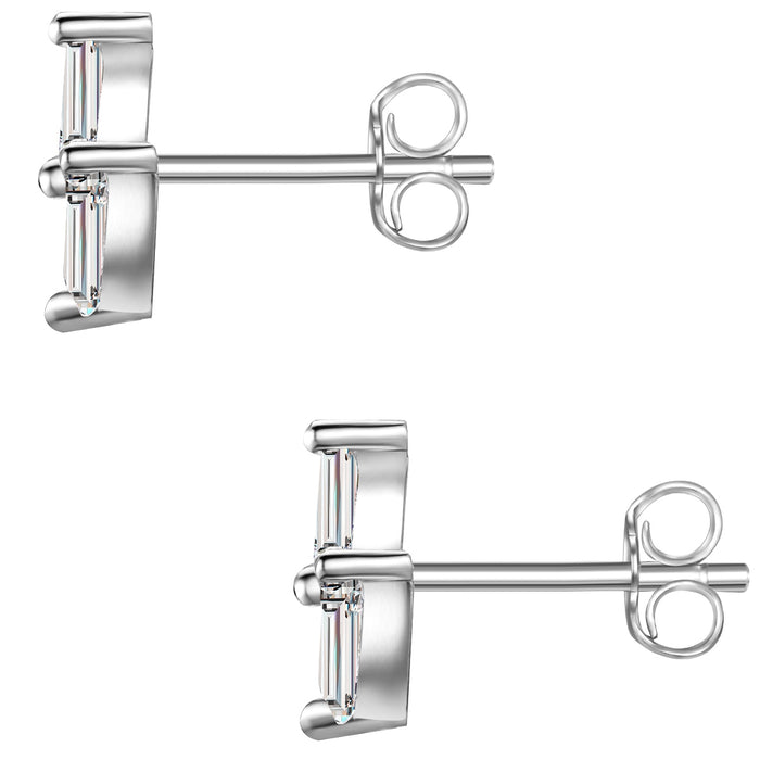 Ohrstecker mit Zirkonia silber