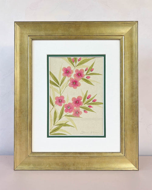 Oleander Pink Original Painting - Diane Hill