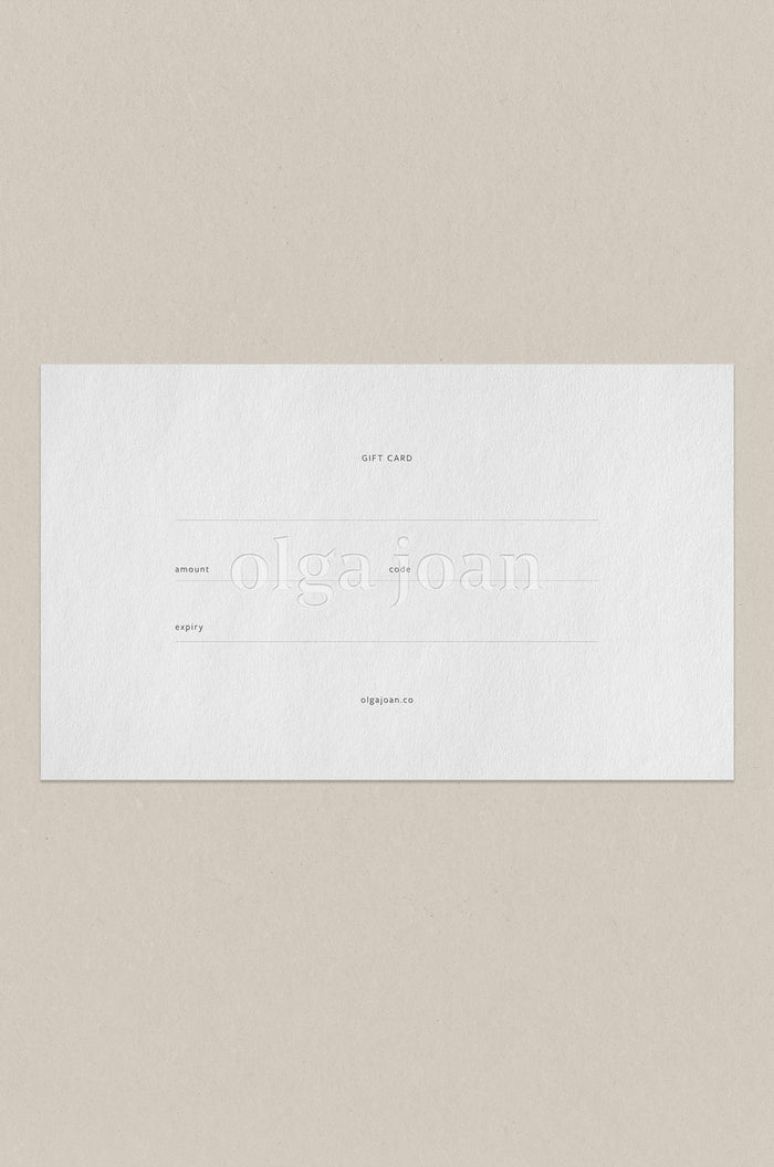 Olga Joan Gift Card