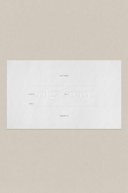 Olga Joan Gift Card