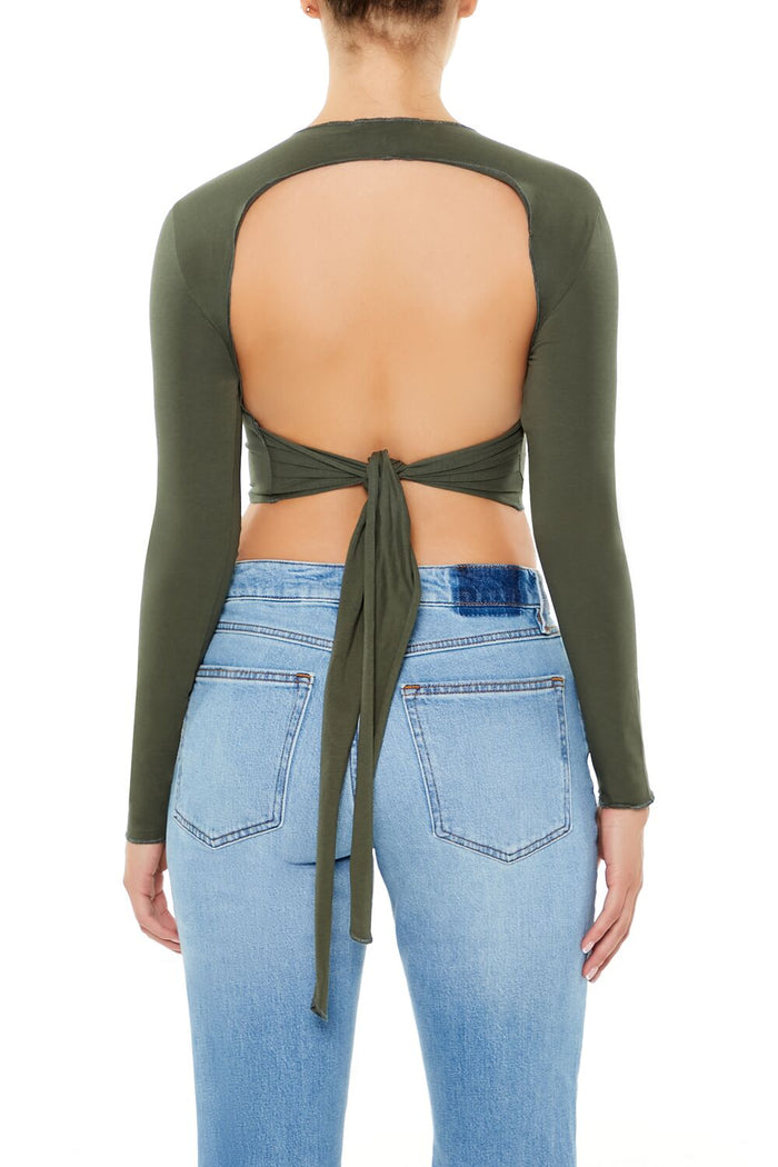 Open-Back Crop Top