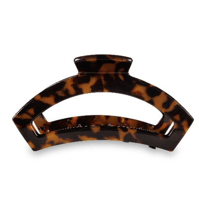 TELETIES Open Hair Clip | Large |  Tortoise
