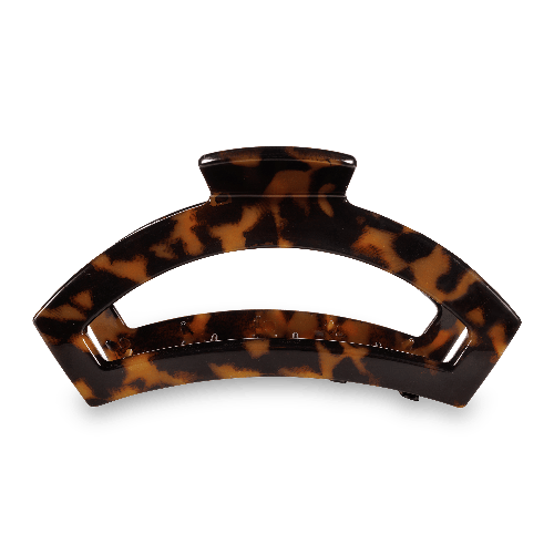 TELETIES Open Hair Clip | Large |  Tortoise